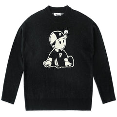 Pawa Sports OG Boy Knit Sweater Black - Parasol Store