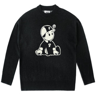 Pawa Sports OG Boy Knit Sweater Black - Parasol Store