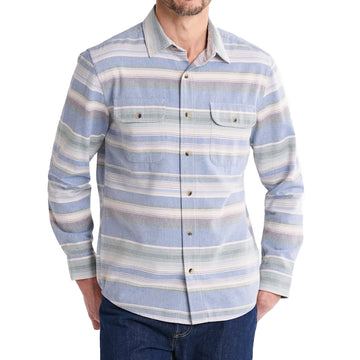 Pendleton Beach Shack Shirt Navy Stripe - Parasol Store