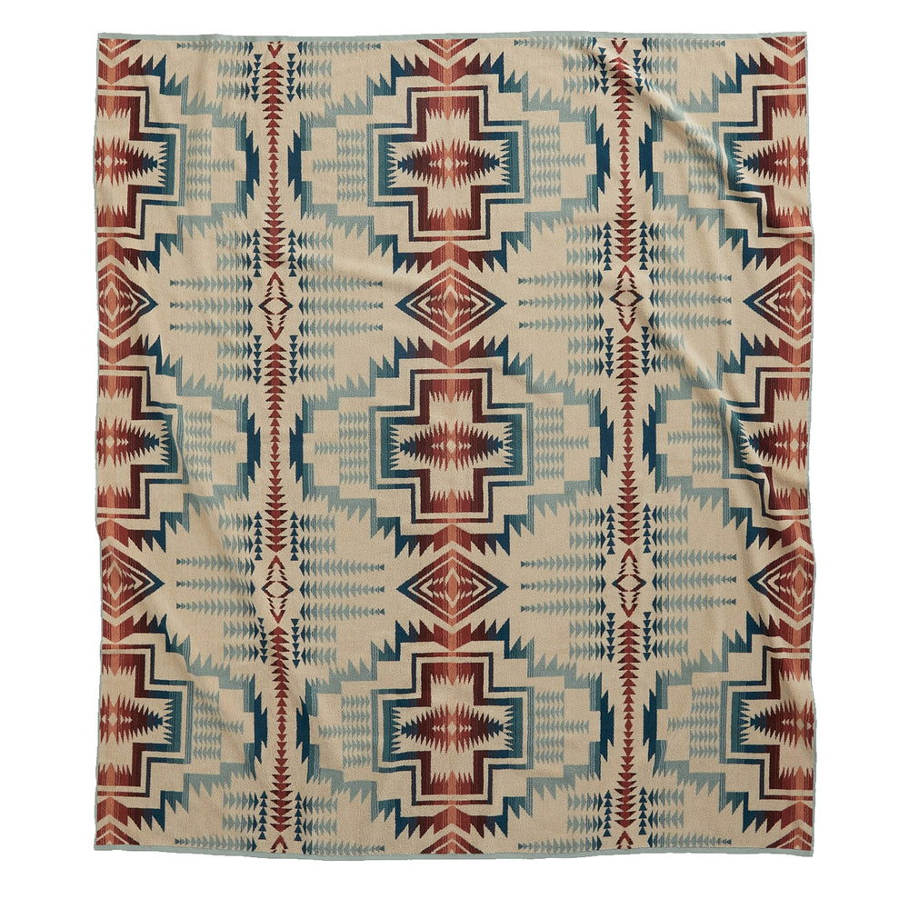 Pendleton Jacquard Towel For Two Silver Blue Harding Star - Parasol Store