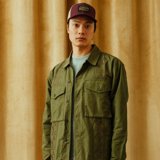 Pendleton Parachute Overshirt Olive - Parasol Store