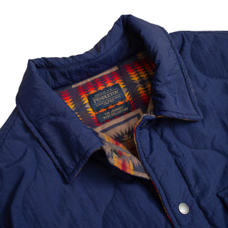 Pendleton Reversible Quilted Overshirt Harding Navy - Parasol Store