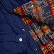 Pendleton Reversible Quilted Overshirt Harding Navy - Parasol Store