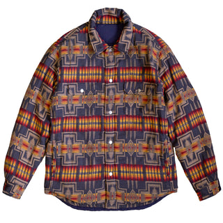 Pendleton Reversible Quilted Overshirt Harding Navy - Parasol Store