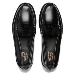 G.H.Bass Weejuns Larson Penny Loafers Black Leather - Parasol Store