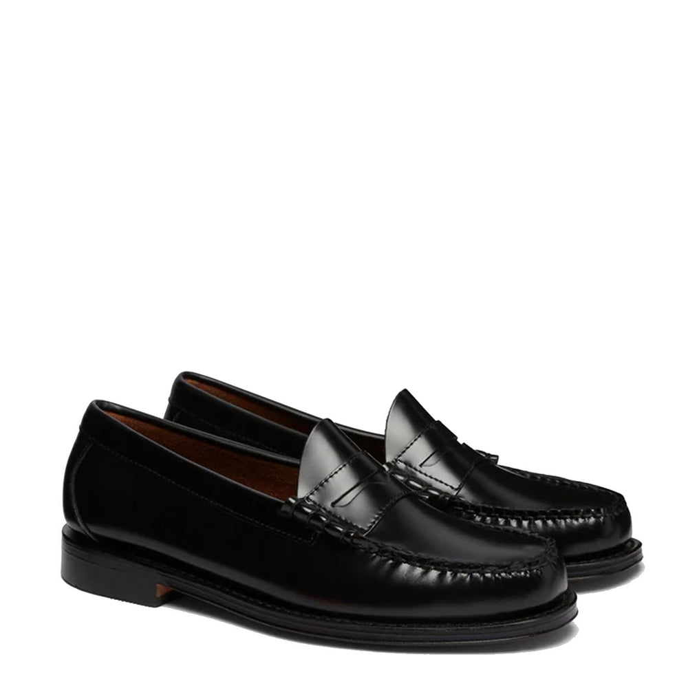 G.H.Bass Weejuns Larson Penny Loafers Black Leather - Parasol Store
