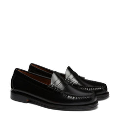 G.H.Bass Weejuns Larson Penny Loafers Black Leather - Parasol Store