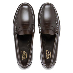 G.H.Bass Weejuns Larson Penny Loafers Chocolate Leather - Parasol Store