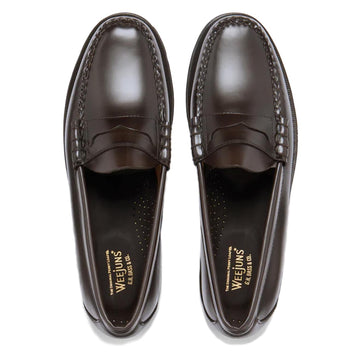 G.H.Bass Weejuns Larson Penny Loafers Chocolate Leather - Parasol Store