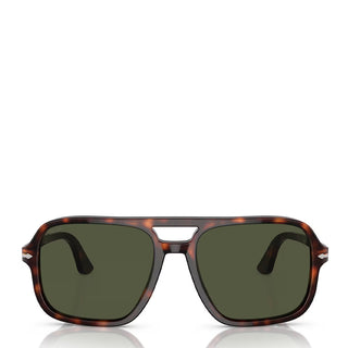 Persol 0P03328S 24/31 150-58 Sunglasses Havana / Green Lens - Parasol Store