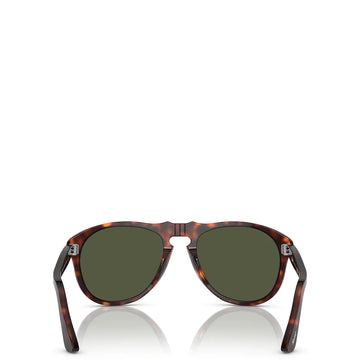 Persol 0PO0649 24/31 54 Sunglasses Crystal Havana / Green - Parasol Store