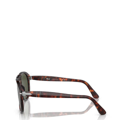 Persol 0PO0649 24/31 54 Sunglasses Crystal Havana / Green - Parasol Store