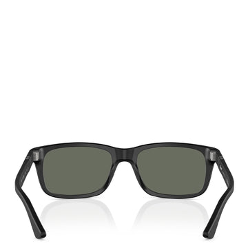 Persol 0PO3048S 900058  58 Sunglasses Black / Green Polarized