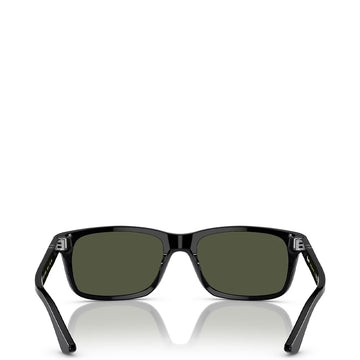 Persol 0PO3048S 900058  58 Sunglasses Black / Green Polarized - Parasol Store
