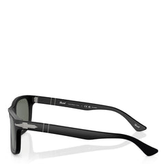 Persol 0PO3048S 900058  58 Sunglasses Black / Green Polarized