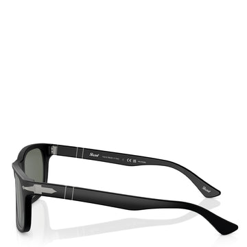 Persol 0PO3048S 900058  58 Sunglasses Black / Green Polarized