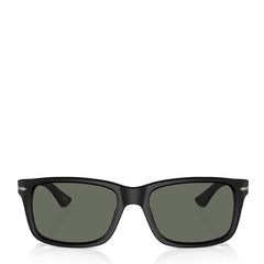 Persol 0PO3048S 900058  58 Sunglasses Black / Green Polarized