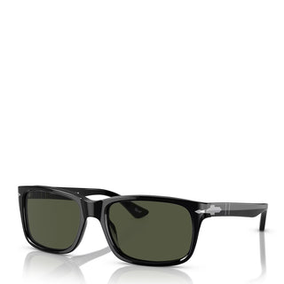 Persol 0PO3048S 900058  58 Sunglasses Black / Green Polarized - Parasol Store