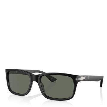 Persol 0PO3048S 900058  58 Sunglasses Black / Green Polarized