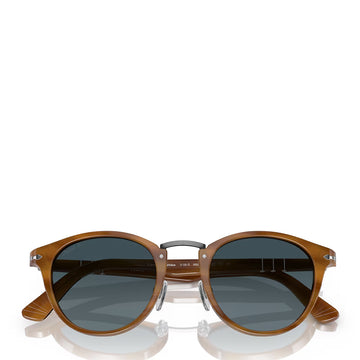Persol 0PO3108S 960/S3 49 Sunglasses Striped Brown / Blue - Parasol Store
