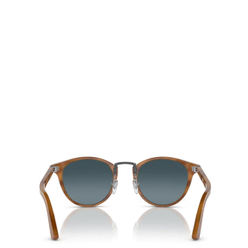 Persol 0PO3108S 960/S3 49 Sunglasses Striped Brown / Blue - Parasol Store