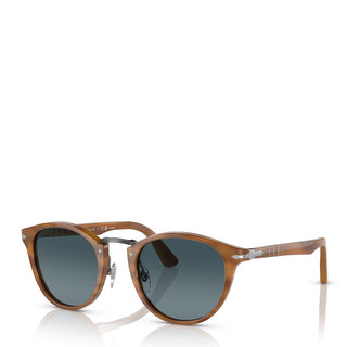 Persol 0PO3108S 960/S3 49 Sunglasses Striped Brown / Blue - Parasol Store