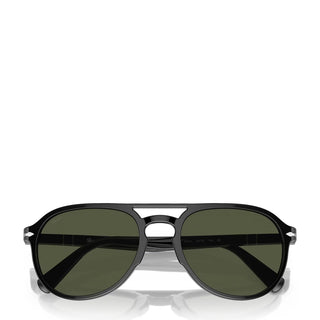 Persol 0PO3235S 95/31 55 Sunglasses Black / Green - Parasol Store
