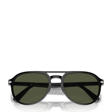 Persol 0PO3235S 95/31 55 Sunglasses Black / Green - Parasol Store