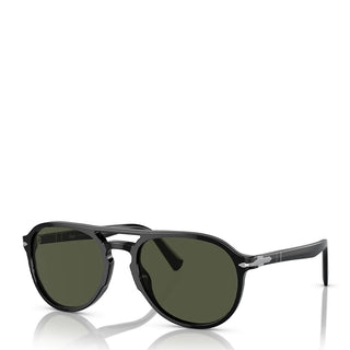 Persol 0PO3235S 95/31 55 Sunglasses Black / Green - Parasol Store