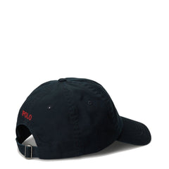 Polo Ralph Lauren Cotton Chino Baseball Cap Polo Black/ Rl 2000 Red