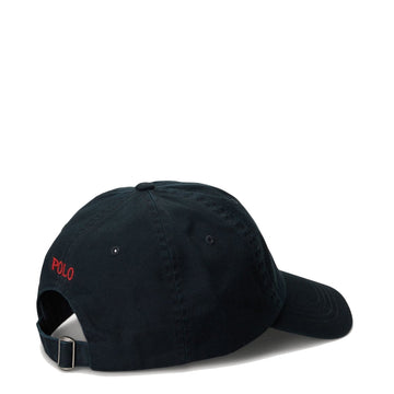 Polo Ralph Lauren Cotton Chino Baseball Cap Polo Black/ Rl 2000 Red