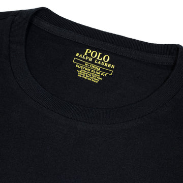 Polo Ralph Lauren Custom Slim Fit Cotton T-Shirt RL Black