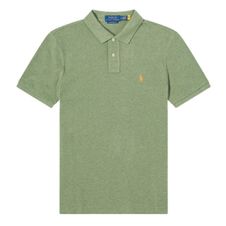 Polo Ralph Lauren The Iconic Mesh Polo Shirt Cargo Green Heather - Parasol Store