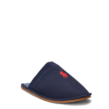 Polo Ralph Lauren Klarence Twill Slipper Navy - Parasol Store