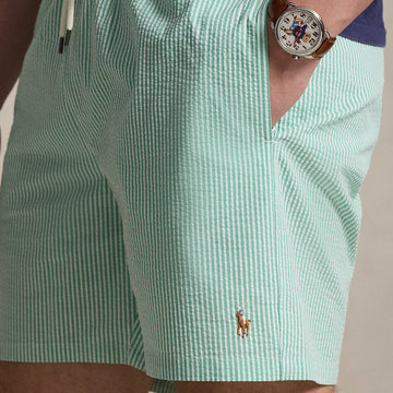 Polo Ralph Lauren 14.5 cm Traveller Swimming Trunks Key West Green Stripe - Parasol Store