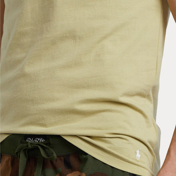 Polo Ralph Lauren 3-Pack S/S Crew Undershirt Light Olive / Classic Drab Olive / Defender Green