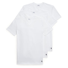 Polo Ralph Lauren 3-Pack S/S V-Neck Undershirt White