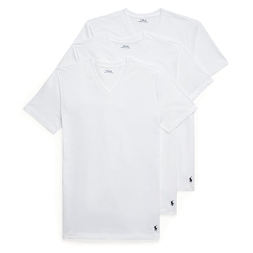 Polo Ralph Lauren 3-Pack S/S V-Neck Undershirt White