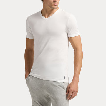Polo Ralph Lauren 3-Pack S/S V-Neck Undershirt White