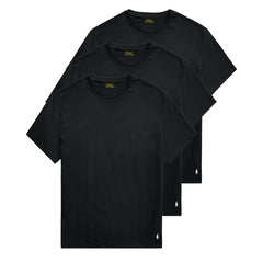 Polo Ralph Lauren 3-Pack S/S Crew Undershirt Black / Black / Black - Parasol Store