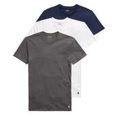 Polo Ralph Lauren 3-Pack S/S Crew Undershirt Navy / Barclay Heather / White - Parasol Store