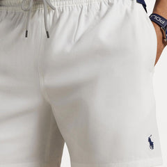Polo Ralph Lauren 5.75-Inch Traveller Classic Swim Trunk White - Parasol Store