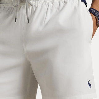 Polo Ralph Lauren 5.75-Inch Traveller Classic Swim Trunk White - Parasol Store