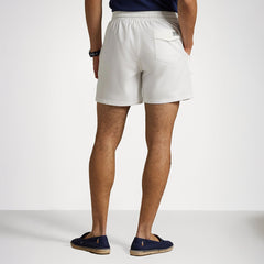 Polo Ralph Lauren 5.75-Inch Traveller Classic Swim Trunk White - Parasol Store