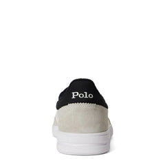 Polo Ralph Lauren Bedford Leather Suede Trainer Deckwash White / Black - Parasol Store