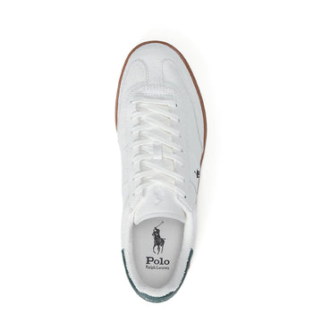 Polo Ralph Lauren Bedford Suede Trainer Bianco / College Green - Parasol Store