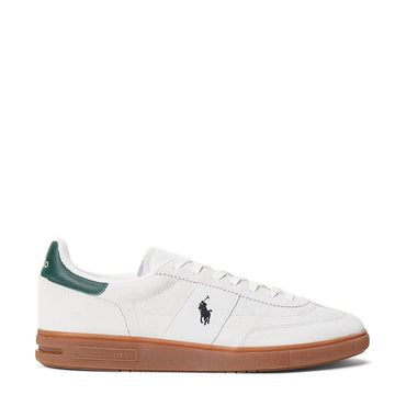 Polo Ralph Lauren Bedford Suede Trainer Bianco / College Green - Parasol Store