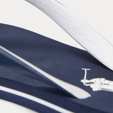 Polo Ralph Lauren Bolt Big Pony Flip-Flop Navy / White