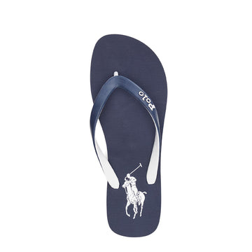 Polo Ralph Lauren Bolt Big Pony Flip-Flop Navy / White
