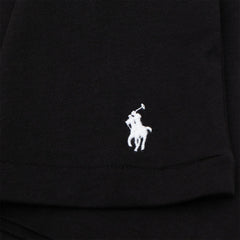 Polo Ralph Lauren Logo Cotton Jersey Sleep Shirt Polo Black Polo Tee - Parasol Store